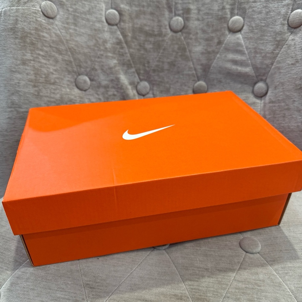 Nike Empty  Shoe Replacement Box 13.5 X 9x 4.75”Orange White Swoosh